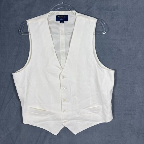 Brooks Brothers 1818 Linen Suit Vest Traditional Madison 42R/W36 - Picture 1 of 7